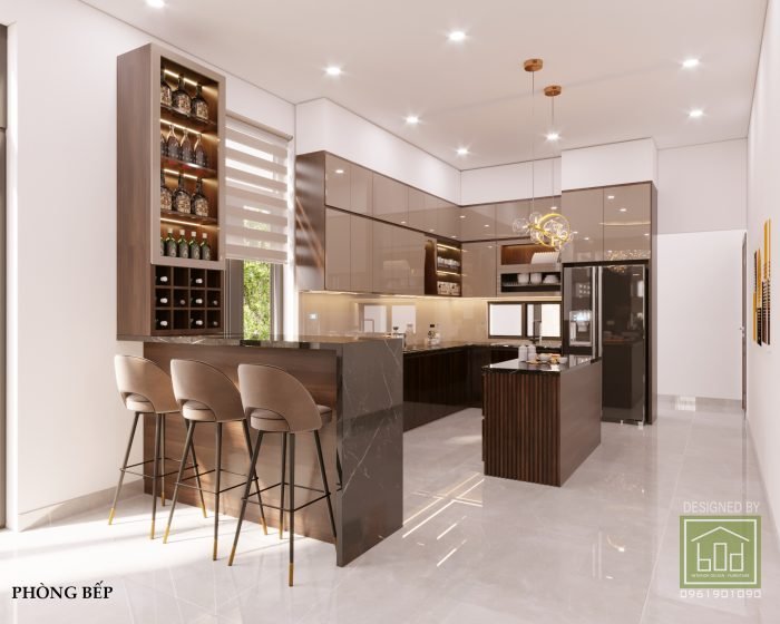 nhà phố hiện đại kết hợp truyền thống (2)