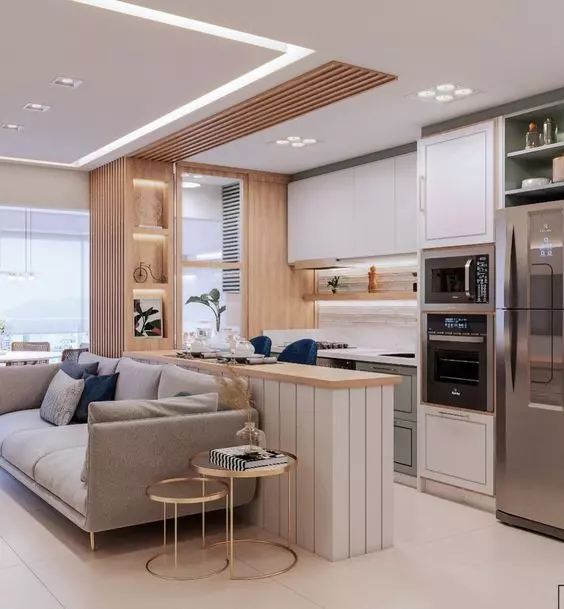 Phòng khách tthiết kế nội thất nhà phố diện tích nhỏ